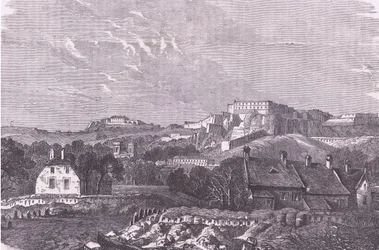 Vista de Belfort, Cassells History of the War between France and Germany publicada pela Cassell and Company Limited, c.1890 (litho)