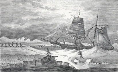 Warping através do gelo, pub Londres 1874