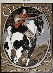 Woman Sounding the Hunting Horn - em "Jugend" de Jan 07