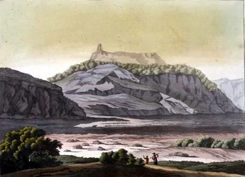 Vista do Parque Cofre de Perote, México (cor litho)