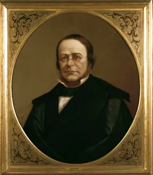 Retrato do político italiano Camillo Benso, Conde de Cavour