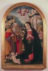 Adoração da Criança, ca. 1490-1525, por Girolamo Benvenuto (1470-1524)