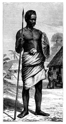 Guerreiro malgaxe, século XIX.