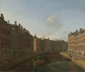 Vista da Curva Dourada no Herengracht a partir de leste