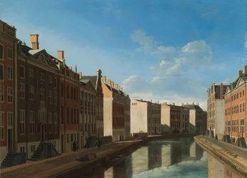 Vista da curva dourada no Herengracht Vista do Golden Bend no Herengracht do leste