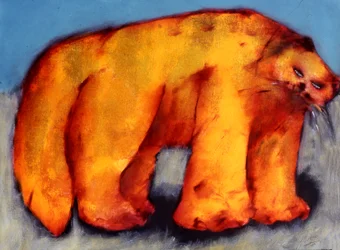 Grande Gato, c 1980 (acrílico sobre papel)