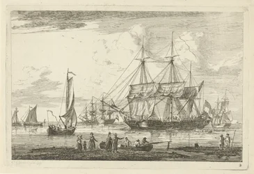 Dois três-mestres e outros navios Vários navios (título da série)