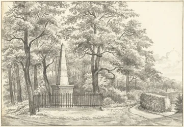 O memorial de Witte van Haemstede, fundado em 1817 por David Jacob van Lennep no Huis te Manpad em Heemstede