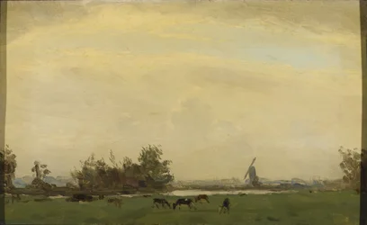 Paisagem de prado no Spaarne