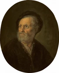 Busto de um homem barbudo, c.1642-1645 (óleo sobre painel)