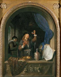 O médico (pintura sobre madeira de carvalho)