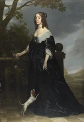 Retrato de Isabel Stuart (1596-1662), rainha da Boémia, esposa do eleitor palatino Frederico V e filha de Jaime I, 1642