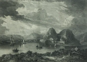 Castelo de Dumbarton, c.1880 (gravura)