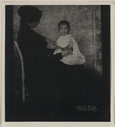 Retrato da Sra. Ward com Bebé