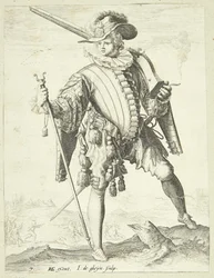 Soldado com caçadeira (arkebuse)