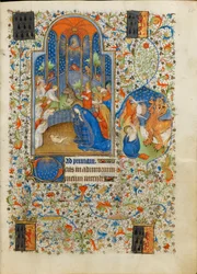 Natividade, adoração da criança. As horas de Isabella Stuart.