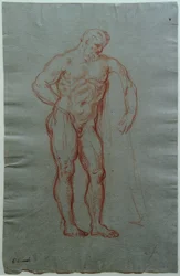 Estudo após a figura de Hércules Farnese