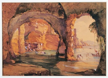 Itália, Nápoles, Nível subterrâneo do Palazzo Donn