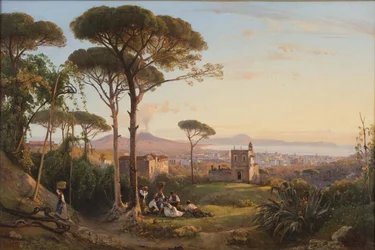 Nápoles vista de La Conocchia, 1844.