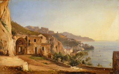 Vista de Amalfi da Caverna dos Capuchinhos, de Giacinto Gigante