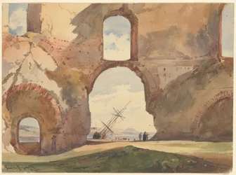 Vista através do Templo de Vênus, Baia
