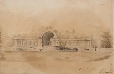 Estudo de um Arcade para Tsarskoye Selo