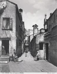 Veneza, Calle dell Angiolo em San Martino, c.1890