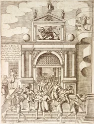 O portão para o Arsenal em Veneza