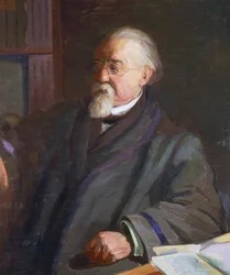 Retrato de Cesare Lombroso (1835-1909), antropólogo e criminologista italiano, de Giacomo Grosso (1860-1938)