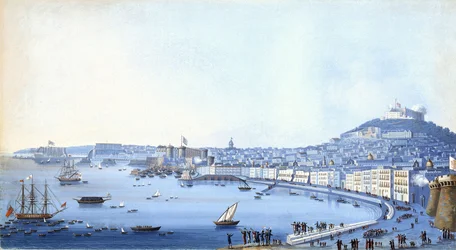 Chegada do contra-almirante Horatio Nelson (1758-1805) a Nápoles (Itália), 22 de setembro