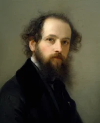 Auto-retrato de Giacomo Trecourt (1812-1882), óleo sobre tela