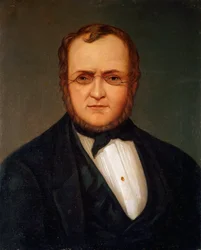 Retrato do político italiano Camillo Benso Conde de Cavour (1810-1861) Pintura de Giacomo Ulisse Borzino (século XIX) Sol do século XIX. 60x48,5 cm Genes, Museo del Risorgimento, inv. 734