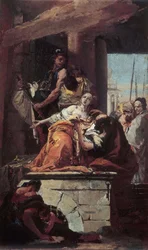 O Martírio de Santa Ágata, ca 1734.