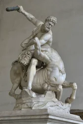 Hércules na luta contra o centauro Nesso