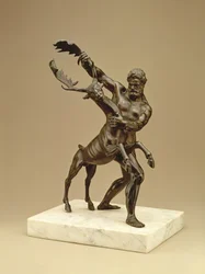 Hércules e o cervo árcade (bronze)