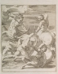Batalha entre Hércules e Centauros, 1527