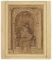 Projeto para o túmulo do Papa Alexandre VII em São Pedro, Roma