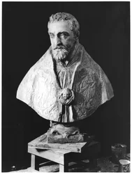 Busto de retrato de François de Escoubleau, Cardeal de Sourdis (1575-1628) (mármore)