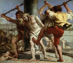 Le Christ a la Column - Cristo na Coluna - Tiepolo, Giandomenico (1727-1804) - 1772 - Óleo sobre tela - 124x144 cm - Museo del Prado, Madrid