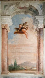 Paisagem com Cupido, da Sala da Ilíada na Palazzina, 1757