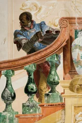 Criado mouro segurando uma bandeja, da Sala das cenas de Carnaval na Foresteria, 1757