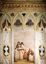 O Passeio do Inverno, da Sala do Pavilhão Gótico, na Foresteria, 1757