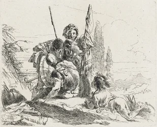 Três soldados e um menino, 1749