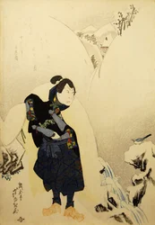 Arashi sofreu bons s Miyamoto Musashi, 1832.