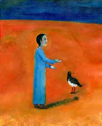 Ostraceiro, 2005, (óleo sobre papel)