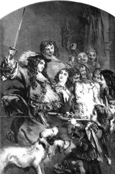 Carlos II cavaleiro um lombo de carne