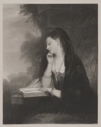 A Pensiva (aquatint)