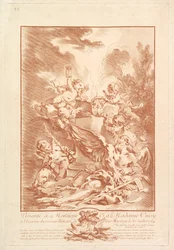 Alegoria para a comemoração de um casamento Alegoria para a comemoração de ..., meados do século XVIII.