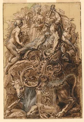 Design para a inicial iluminada "F"