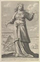 Monime, 1647. Criadores: Gilles Rousselet, Abraham Bosse.